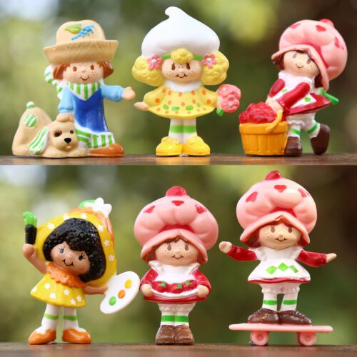 6 pcs Strawberry Shortcake figure