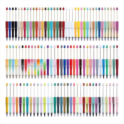 Plastic Beadable Pens | Beaded Pens in Solid, Ombre Gradient and Neon Colors
