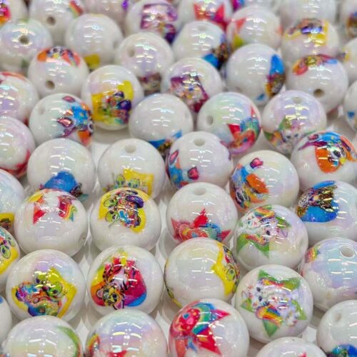 LISA FRANK ACRYLIC BEADS RANDOM MIX