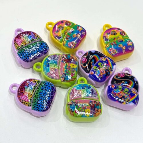 Lisa Frank Backpack Acrylic beads Charms