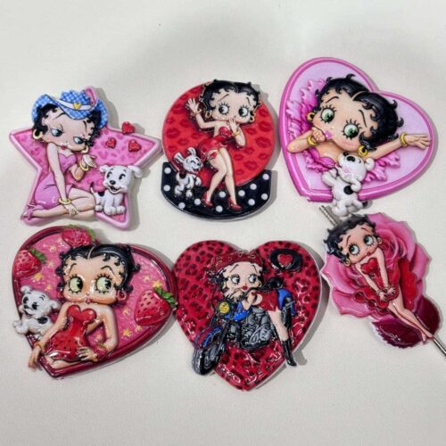 Miss Betty Print Double-Sided Cartoon Fabric (Perforated)