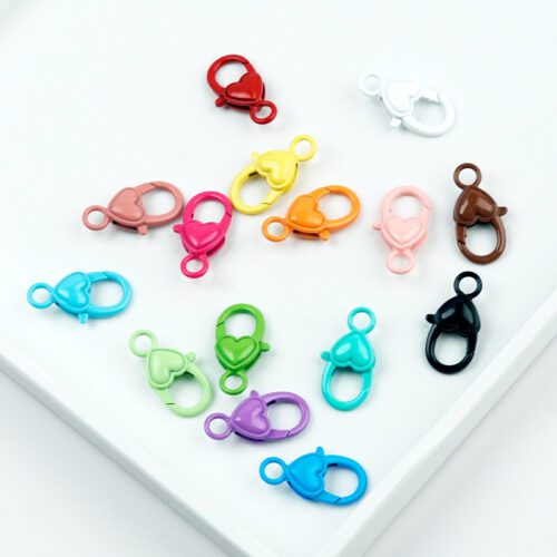 Gold Filled Enamel Lobster Clasp,Carabiner Lock Connector,random mix,26*14mm